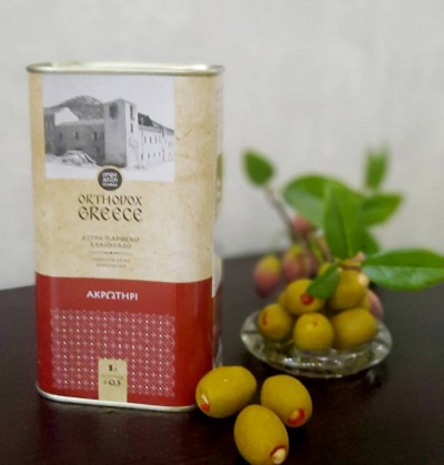 Akrotiri оливковое масло Extra Virgin первого отжима Akrotiri монастырское  1000 мл